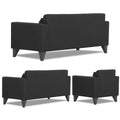 Bladen Leatherette 3+2+1 6 Seater Sofa Set (Black)