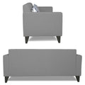 Adorn India Bladen 3-1-1 Five Seater Sofa Set(Grey)