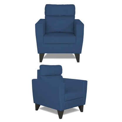Adorn India Cardello 3-1-1 Five Seater Sofa Set (Blue)