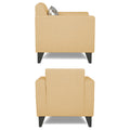 Adorn India Bladen 3-1-1 Five Seater Sofa Set (Wood,Foam) (Beige)