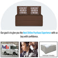 Adorn India Easy 2 Seater Sofa Cum Bed (Rhombus Pattern) Chennile Fabric - Washable Cover - Including 2 Cushion - Size 3' x 6' Ft (Brown Color) Perfect for Home & Office for Guests