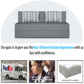 Adorn India Wood Easy Alyn Plus Stripes 3 Seater Sofa Cum Bed (5X6, Grey) (1 Year Warranty)