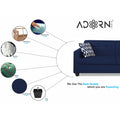 Adorn India Blazer 3-1-1 Five Seater Sofa Set (Blue, Wood)