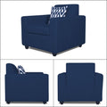 Adorn India Monteno Six Seater 3+2+1 Sofa Set (Blue) (3 Year Warranty)