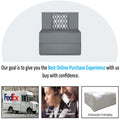 Adorn India Easy 1 Seater Sofa Cum Bed (Rhombus Pattern) Chennile Fabric - Washable Cover - Including 1 Cushion - Size 2.5' x 6' Ft (Grey Color) Perfect for Home & Office for Guests