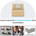 Adorn India Easy Alyn Plus Stripes 1 Seater Sofa Cum Bed (2.5x6) (Beige)(1 Year Warranty)