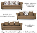 Adorn India Magnum 3 Seater Sofa (Camel)