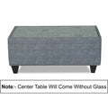Raiden Crafty L Shape 6 Seater Sofa Set with Center Table (Right Hand Side) (Grey)