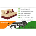 Adorn India Easy Desmond 2 Seater Sofa Cum Bed 4 x 6 (Maroon & Beige) (1 Year Warranty)