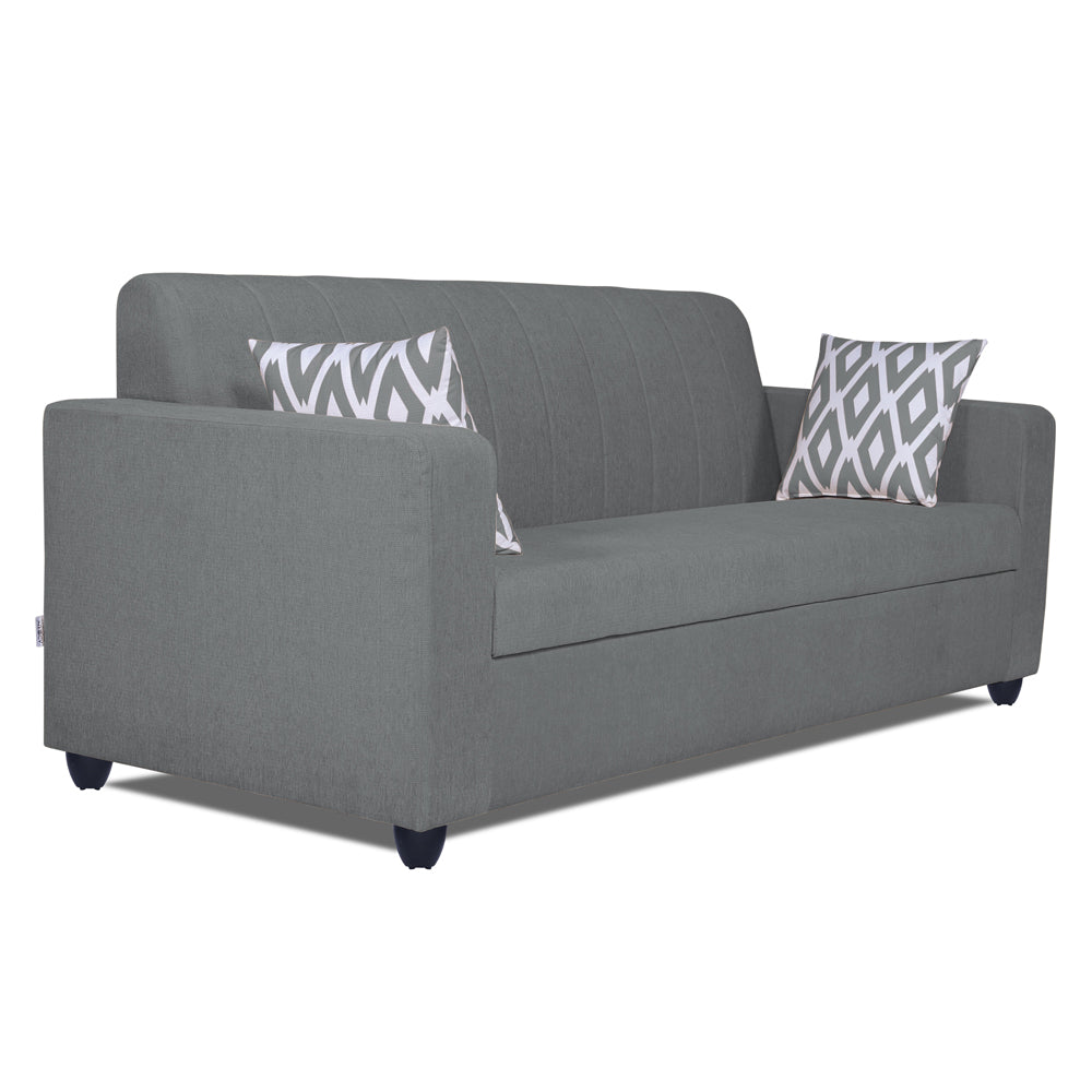 Adorn India Rio Highback 3+2 Five Seater Sofa Set (Grey)