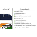 Adorn India Winston L Shape 6 Seater Sofa Set (Left Side) (Blue)
