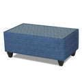 Tornado Bricks 3+1+1 5 Seater Sofa Set with Centre Table (Blue)