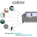 Adorn India Bladen 3-1-1 Five Seater Sofa Set(Grey)