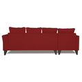Adorn India Maddox Tufted L Shape 6 Seater Sofa Set LHS (Maroon) (3 Year Warranty)