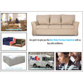 Adorn India Alexia Three Seater Sofa (Beige)