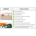 Adorn India Poland 3-1-1 Five Seater Sofa Set (Wood & Fabric, Beige)