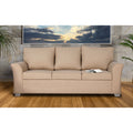 Adorn India Alexia Three Seater Sofa (Beige)
