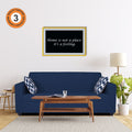 Adorn India Rio Highback 3 Seater Sofa (Blue) (3 Year Warranty)