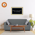 Adorn India Rio Highback 3 Seater Sofa (Grey) (3 Year Warranty)
