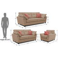 Adorn India Moris 3+2+1 6 Seater Sofa Set (Beige) (3 Year Warranty)