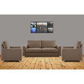 Straight line 3+1+1 Seater Sofa Set(Camel)