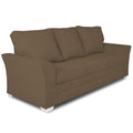 Adorn India Alexia 3 Seater Sofa(Brown)