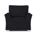 Adorn India Alexia 3+1+1 Sofa Set(Black)