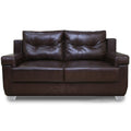 Adorn India Soleado Leatherette  Five Seater Sofa Set 3-2 (Brown)