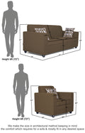 Rio HighBack 3+1+1 5 Seater Sofa Set (Brown)