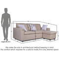 Adorn India Monteno L Shape 4 Seater Sofa Set (Beige) (3 Year Warranty)
