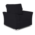 Adorn India Alexia 3+1+1 Sofa Set(Black)