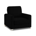 Straight line 3+1+1 Seater Sofa Set(Black)