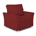 Adorn India Alexia 3+1+1 Sofa Set(Maroon)