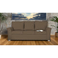 Adorn India Alexia 3 Seater Sofa(Brown)
