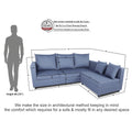 New Straight Line Modular 5 Seater Sofa Set (Dark Grey)