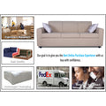 Adorn India Monteno 3 Seater Sofa (Beige) (3 Year Warranty)