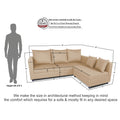 New Straight Line Modular 5 Seater Sofa Set (Beige) - Wood