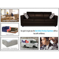 Adorn India Monteno Leatherette 3 Seater Sofa (Brown) (3 Year Warranty)