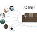 Zink Straight line L Shape 6 Seater Sofa Rhombus Cushion(Camel)