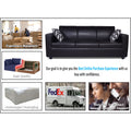 Adorn India Monteno Leatherette 3+1+1 5 Seater Sofa Set (Black) (3 Year Warranty)