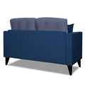 Adorn India Hector Stripes 2 Seater Sofa (Blue) Martin Plus (3 Year Warranty)