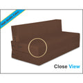Adorn India Easy Three Seater Sofa Cum Bed Wave '5 x 6' (Brown)