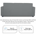 Adorn India Monteno 3+2 5 Seater Sofa Set (Grey) (3 Year Warranty)