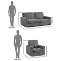 Straight line 3+1+1 Seater Sofa Set(New Grey)