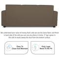 Adorn India Monteno 3 Seater Sofa (Camel)