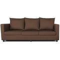 Adorn India New Straight Line Modular 5 Seater Sofa Set (Brown)