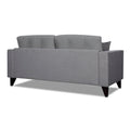 Adorn India Hector Stripes 3 Seater Sofa (Grey) Martin Plus (3 Year Warranty)