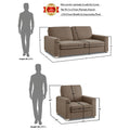 Straight line 3+1+1 Seater Sofa Set(Camel)