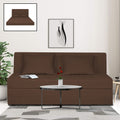 Adorn India Easy Highback Three Seater Sofa Cum Bed Decent 6' x 6' (Brown) (1 Year Warranty)