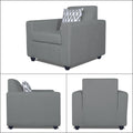 Adorn India Monteno 3-1-1 5 Seater Sofa Set (Grey) (3 Year Warranty)